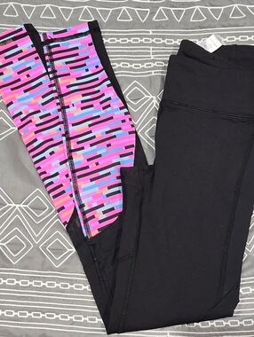 Ivivva Girls High Waisted Leggings Size 10 Youth